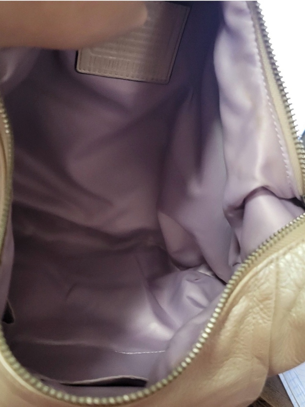 Coach Signature Cream Pebbled Leather Shoulder Bag EUC - Picture 3 of 5